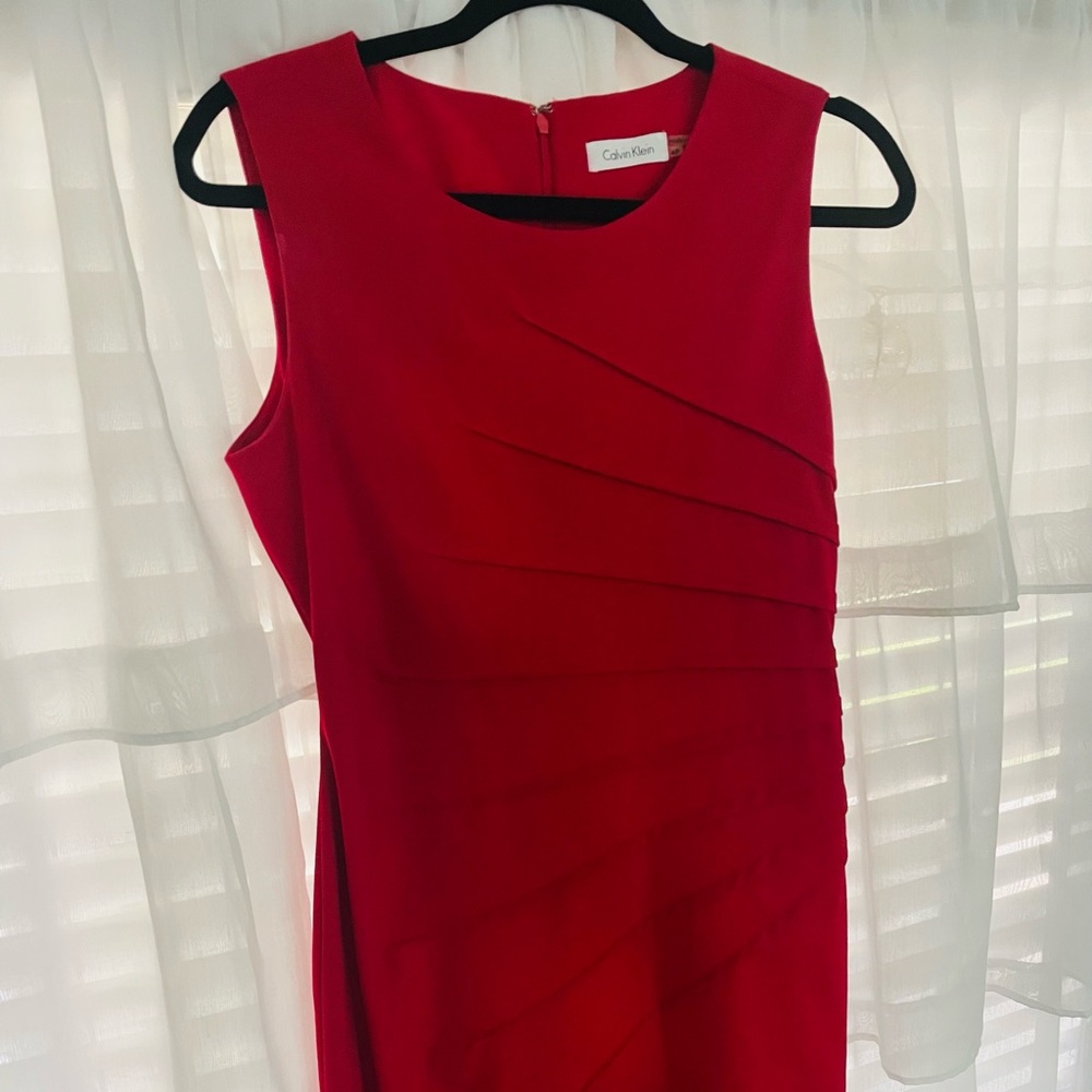 Calvin Klein Red Formal Dress